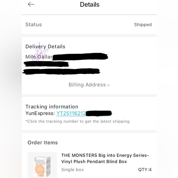 Authentic & New THE MONSTERS BIG INTO ENERGY Plush Labubu Pendant (LOYALTY) - Picture 6 of 6